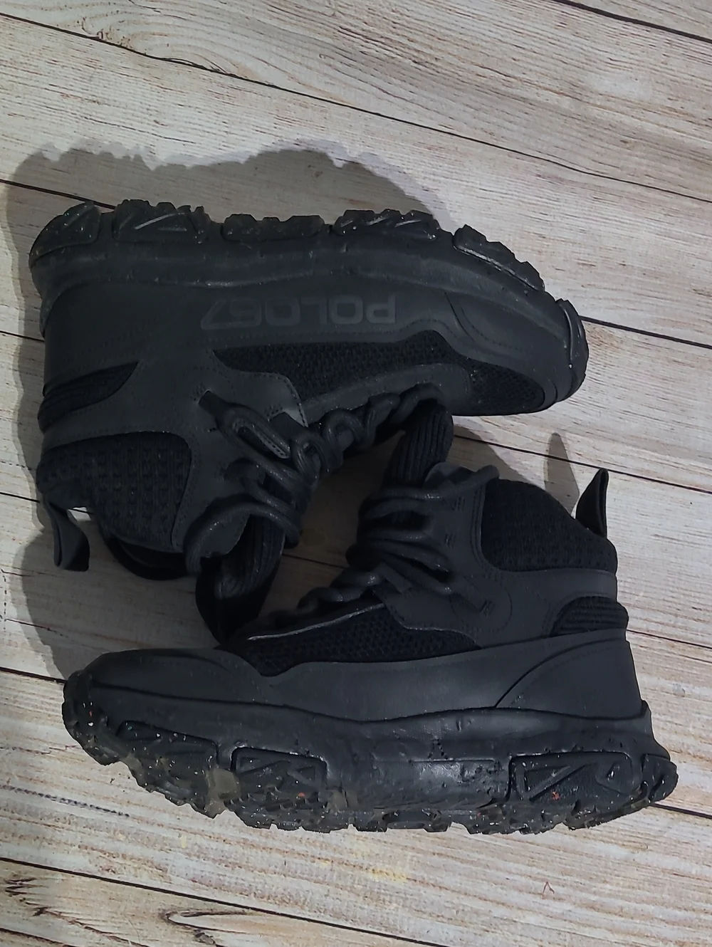 Ralph Lauren Polo-67 Adventure 300 Mid High Top Boots Men's 7-5 Black